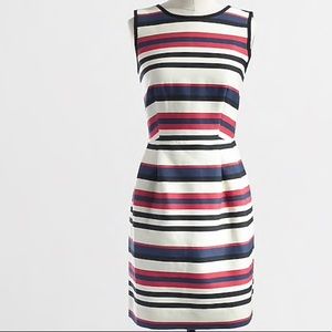 J. Crew Factory Multicolor Stripe Dress